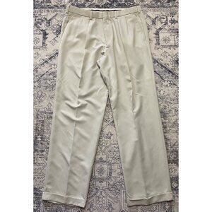 Vintage Dockers Golf Pleated Khaki Pants W36 L32 Mens Beige Cuffed Y2K Preppy